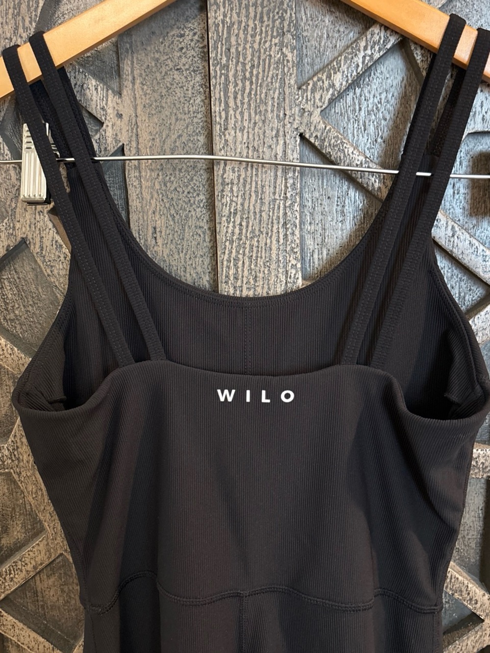 Anthropologie Wilo Black Ribbed Strappy The Flare Jumpsuit